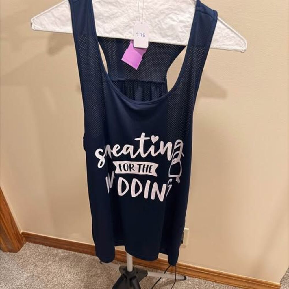 Miss to Mrs. 'Sweating for the Wedding' Tank Top Size L
